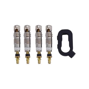 BBB Cycling kerékpáros szelepmag készlet BTI-161 ValveCore Set, Presta szelephez, többfunkciós szelepmag szerszámmal (4 db) ALKATRÉSZ