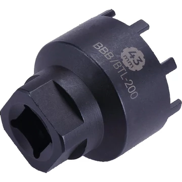 BBB Cycling kerékpáros szerszám - lánctányér leszedő BTL-200 DirectPlug Bosch Gen 3/4, 24 mm-es villáskulcs kell hozzá, Bosch 3. és 4. generációs lánctányérokhoz, 43mm-es/8 fogas záróanyához SZERSZÁM