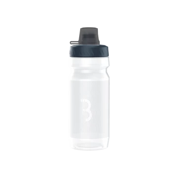BBB Cycling kerékpáros kulacs BWB-12 AutoTank Mudcap, 550ml, auto szeleppel, kupakkal, BPA mentes, mosogatógépben is mosható, átlátszó KULACS