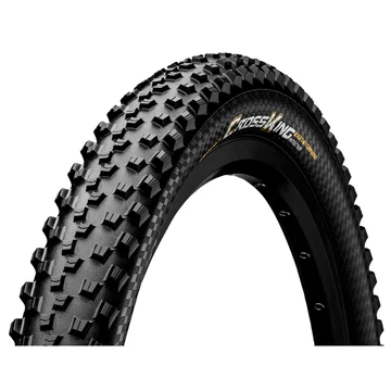 Continental MTB kerékpáros külső gumi 55-559 Cross King ProTection 26x2,2, hookless felni kompatibilis, tubeless ready, fekete/fekete, Skin hajtogathatós KÜLSŐ GUMI