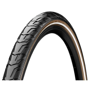Continental kerékpáros külső gumi 47-622 Ride City 28x1,75 fekete/barna, reflektoros KÜLSŐ GUMI