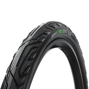 Continental kerékpáros külső gumi 40-622 Pure CONTACT 28x1,5 fekete/fekete, Skin grafit reflektoros, hajtogathatós - 1 éves defektgaranciával KÜLSŐ GUMI