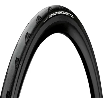 Continental országúti kerékpáros külső gumi 25-622 Grand Prix 5000 TT TR Tour de France Limited 700x25C, hookless felni kompatibilis, tubeless ready, fekete/fekete, hajtogathatós KÜLSŐ GUMI