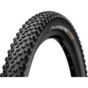 Continental MTB kerékpáros külső gumi 70-584 Cross King ShieldWall 27,5x2,8, hookless felni kompatibilis, tubeless ready, fekete/fekete, hajtogathatós KÜLSŐ GUMI