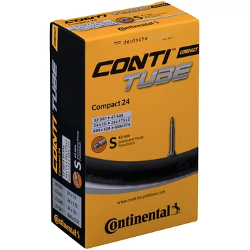 Continental kerékpáros belső gumi 32/47-507/544 Compact 24 S42 dobozos (Egységkarton: 25 db) BELSŐ GUMI