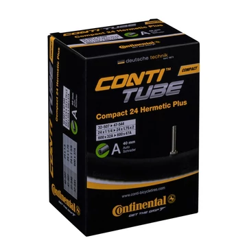 Continental kerékpáros belső gumi 50/62-406/451 Compact 20 wide Hermetic Plus A40 dobozos (Egységkarton: 25 db) BELSŐ GUMI