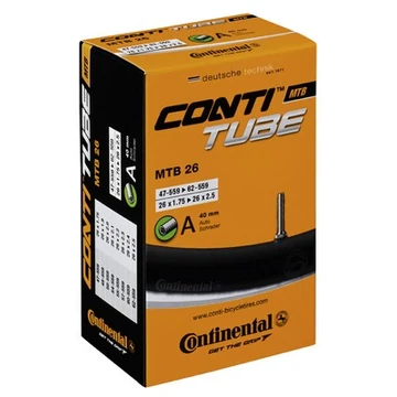 Continental kerékpáros belső gumi 47/62-559 MTB 26 A40 dobozos (Egységkarton: 25 db) (Min. rendelési egység: 10 db) BELSŐ GUMI