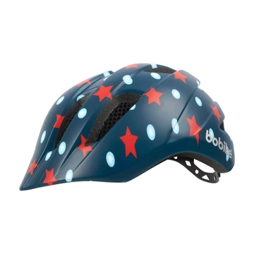 Bobike kerékpáros gyerek sisak PLUS, In-Mold, csillagos navy kék/mintás, S (52-56 cm) SISAK