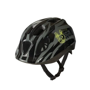 Polisport kerékpáros gyerek sisak Cool Rabbit fekete/szürke/mintás, S (52-56 cm) SISAK