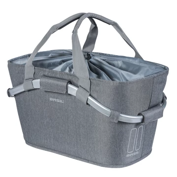 Basil hátsó kosár 2day Carry All Rear Basket, MIK 2.0 adapterrel (TBA 70173), szürke (TBA 11248 utódja) KOSÁR