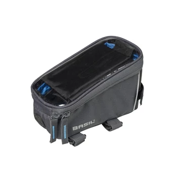 Basil váztáska Sport Design Frame Bag, tépőzáras, szürke TÁSKA