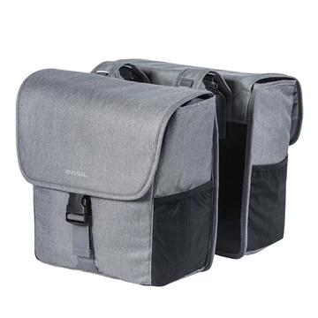 Basil dupla táska Go Double Bag, Universal Bridge System, szürke TÁSKA