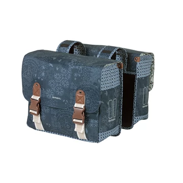 Basil dupla táska Boheme Double Bag, Universal Bridge System, indigó kék TÁSKA