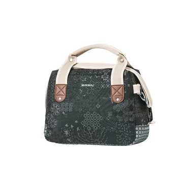 Basil kormánytáska Boheme City Bag, KF kompatibilis, kormányadapter nélkül (TBA 70177), charcoal fekete TÁSKA