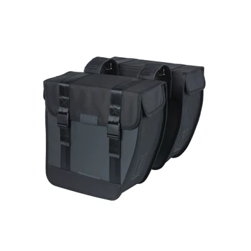 Basil dupla táska Tour Waterproof XL, Universal Bridge System, fekete TÁSKA