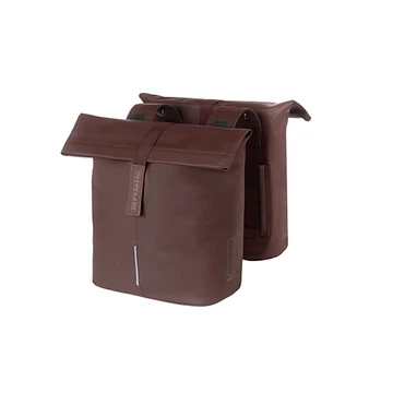 Basil dupla táska City Double Bag Vegan bőr, Universal Bridge System, barna TÁSKA