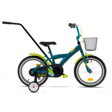Kerékpár KANDS 16" PATROL Türkiz-Sárga