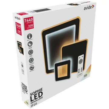 Avide Design Mennyezeti Lámpa Sophie 93W (46,5+46,5) RF Távirányítóval