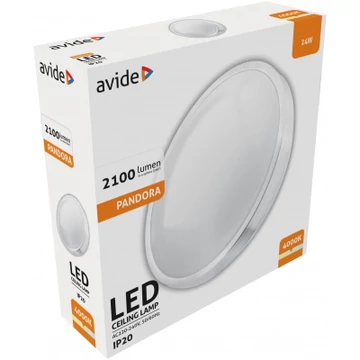 Avide LED Mennyezeti Lámpa Pandora (ALU) 24W 380*110mm NW
