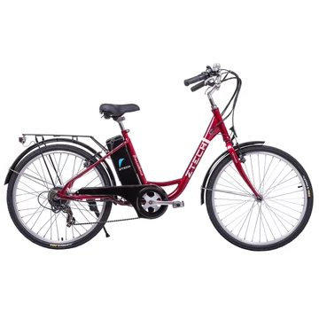 Kerékpár ZT-32 Barcelona ZTECH Pedelec Elektromos Kerékpár 250W 36V 9-13-18Ah Li Piros