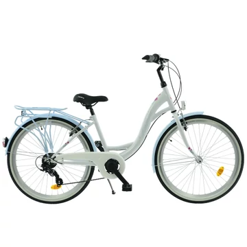 Kerékpár Kands Laura 26" 6 seb  15" Fehér-Kék