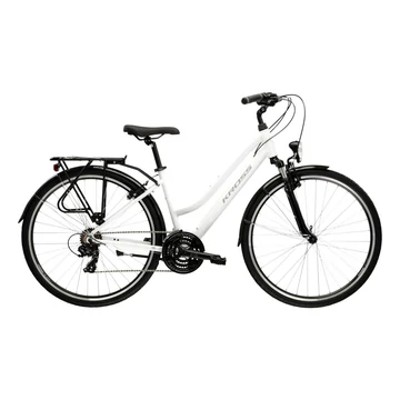 Kerékpár Kross Trans 1.0 Női 28" L Fehér-Szürke