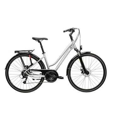 Kerékpár KROSS TRANS 3.0 NŐI L  28" EZÜST/SZÜRKE