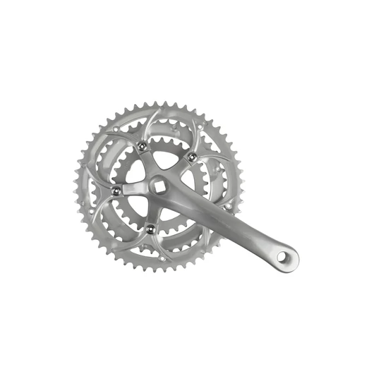 HAJTÓMŰ ALU 170MM 52/42/30T VERSENY/MOUNTAIN BIKE - 8 SEBESSÉGES EZÜST HAJTÁS