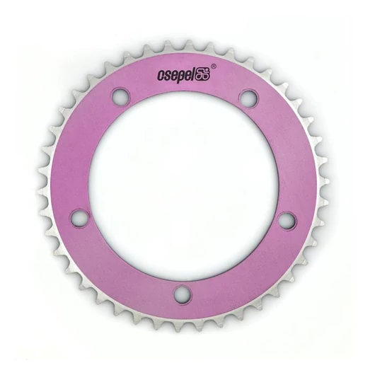 CSEPEL LÁNCTÁNYÉR 46T 1/8 ALU CSEPEL FESTETT RÖFI PINK HAJTÁS