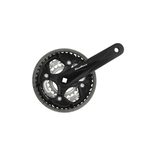 HAJTÓMŰ ALU 170MM 42/34/24T SUNRACE FCM500 FEKETE / EZÜST HAJTÁS