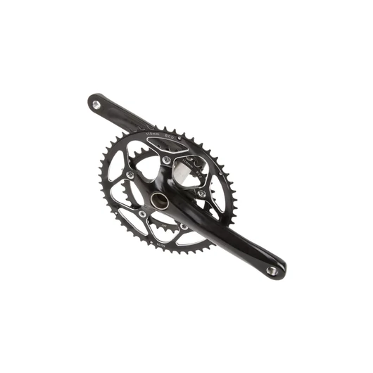 HAJTÓMŰ ALU 172,5MM 50/34T INTEGRÁLT CRMO TENGELY - 10 SEBESSÉGES FEKETE HAJTÁS