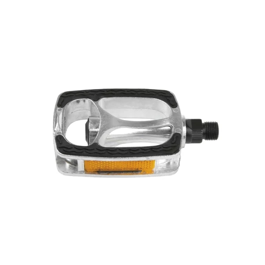 PEDÁL 9/16" NON-SLIP ALU M-WAVE 96X70MM GOLYÓS + PRIZMA EZÜST / FEKETE PEDÁL