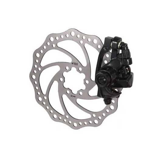 TÁRCSAFÉK ELSŐ MECHANIKUS SACCON DM33 160MM TÁRCSA + NYEREG PM / IS2000 FÉKKIEGÉSZÍTŐ
