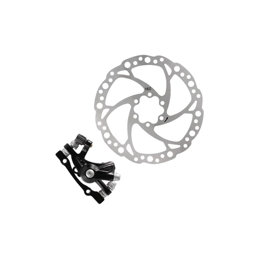 TÁRCSAFÉK ELSŐ MECHANIKUS LOGAN DX2007 160MM TÁRCSA + NYEREG POST MOUNT FÉKKIEGÉSZÍTŐ