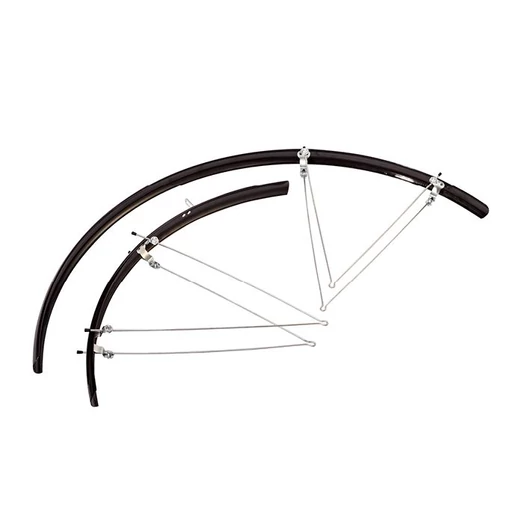 SÁRVÉDŐ GARNITÚRA 28" CSEPEL ALU-PLASZTIK FEKETE 32MM SÁRVÉDŐ