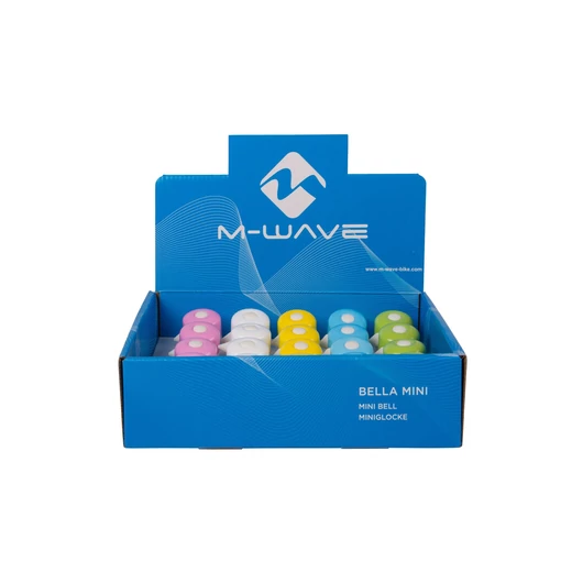 CSENGŐ MINI ACÉL M-WAVE BELLA MINI - 35 MM PASZTELL SZÍNEKBEN CSENGŐ