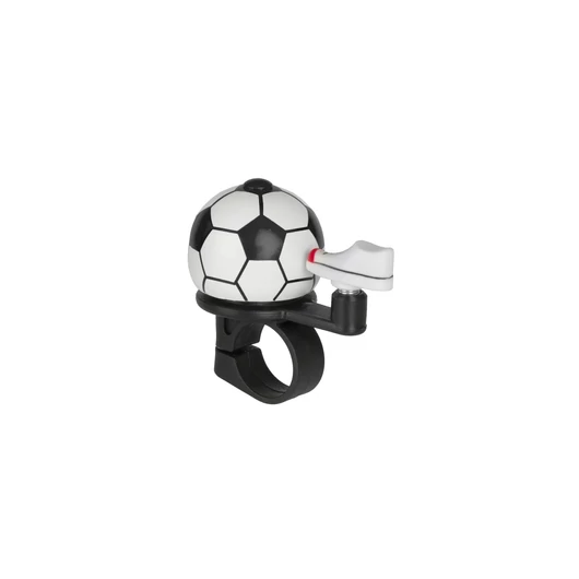 CSENGŐ GYERMEK ALU MINI FOCI MINTÁS - 38 MM FEHÉR/FEKETE CSENGŐ