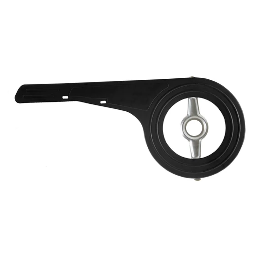 LÁNCVÉDŐ MŰANYAG 38-48T +TARTÓ 520 X 230 MM FEKETE LÁNC