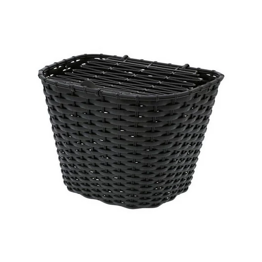 KOSÁR ELSŐ MŰANYAG FEDELES 36X29X25 CM + TARTOZÉK FEKETE (20DB/DOBOZ) KOSÁR
