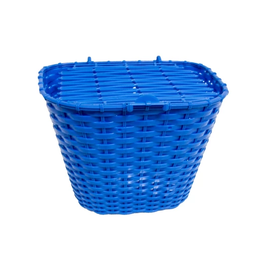 KOSÁR ELSŐ MŰANYAG FEDELES 36X29X25 CM + TARTOZÉK KÉK (30DB/DOBOZ) KOSÁR