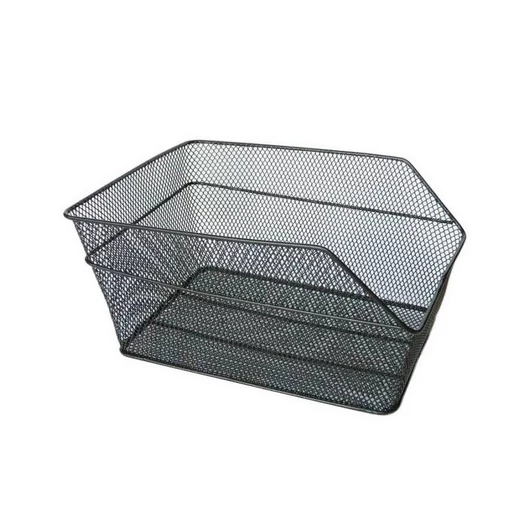 KOSÁR HÁTSÓ SŰRŰSZÖVÉSŰ NORMÁL - 40X28X18 CM + TARTOZÉK FEKETE KOSÁR