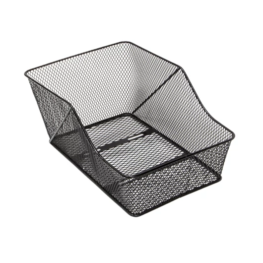 KOSÁR HÁTSÓ SŰRŰSZÖVÉSŰ HOSSZÍTOTT - 46X29X20 CM + TARTOZÉK FEKETE KOSÁR