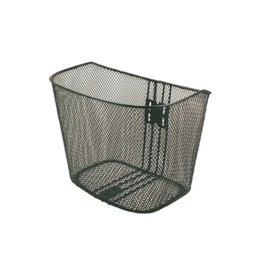 KOSÁR ELSŐ ACÉL SŰRŰSZÖVÉSŰ 35X25,5X26/24 CM + TARTOZÉK FEKETE KOSÁR
