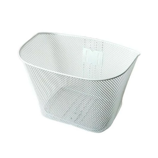 KOSÁR ELSŐ ACÉL SŰRŰSZÖVÉSŰ 35X25,5X26/24 CM + TARTOZÉK FEHÉR KOSÁR