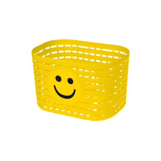 KOSÁR GYERMEK MŰANYAG SMILEY SÁRGA KOSÁR