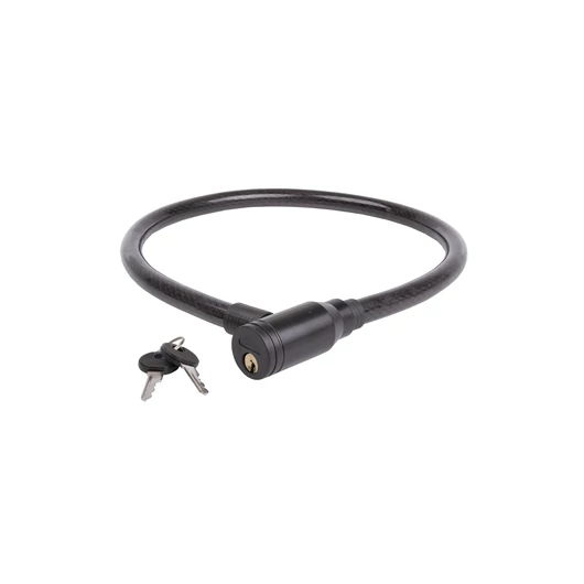 ZÁR KÁBEL KULCSOS 15 X  800 MM FEKETE (10DB/DOBOZ) LAKAT