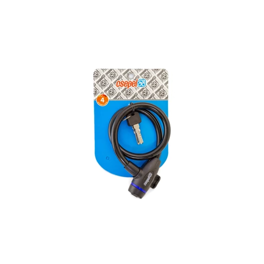 ZÁR KÁBEL KULCSOS 12 X  600 MM - CSEPEL FEKETE (15DB/DOBOZ) LAKAT