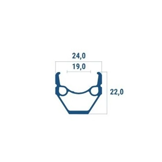 ABRONCS 28X1,75 ALU 36H DUPLAFALÚ BERETTA MT-240 FEKETE CSISZOLT FŰZÖTT KERÉK