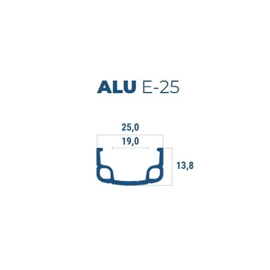 ABRONCS 26X1-3/8 ALU 36H SZIMPLAFALÚ BERETTA E-25 NATÚR FŰZÖTT KERÉK