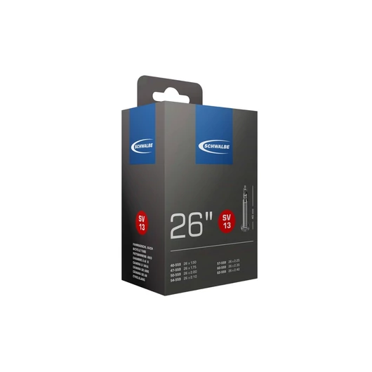 TÖM 26X1,50-2,40 (40/62-559) SCHWALBE SV13 - 40MM DOBOZOS TÖMLŐ